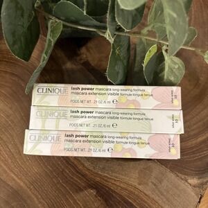 LOT OF 3 Clinique Lash Power Mascara 01 Black Onyx, new with box